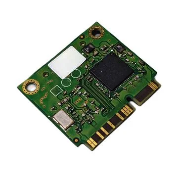 Electronic Microchip Hardware White Background 스톡 사진