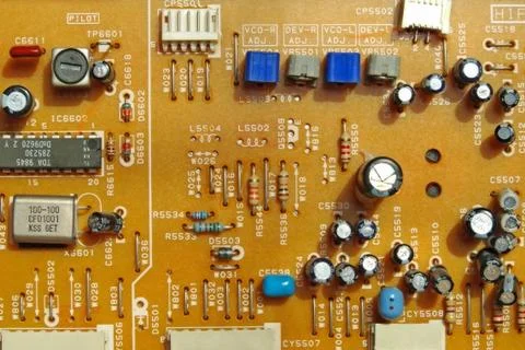 Electronic microcircuit. Stock Photos