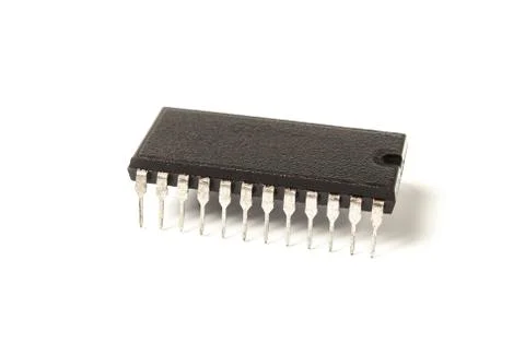 Electronic microcircuit Stock Photos