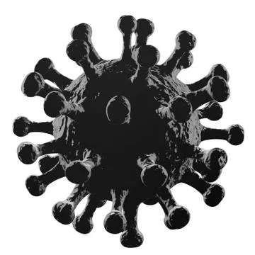 Electronic microscope view of COVID-19 SARS, Coronavirus, SARS-CoV virus 2019 Stock Illustration