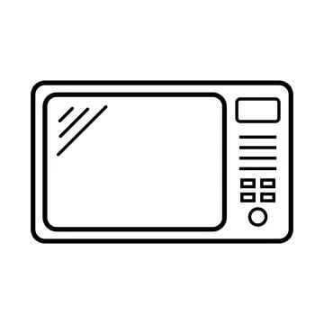 Electronic microwave oven icon. Kitchen oven icon. Vector. Stock Illustration