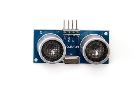 Electronic module ultrasonic isolated Stock Photos