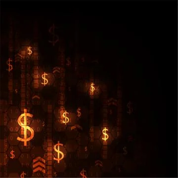 Electronic money alternative to the future. Stockillustratie