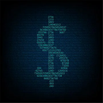 Electronic money of digital. Stock Illustration