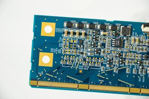 Electronic motherboard and isometric processor and microchip 写真素材