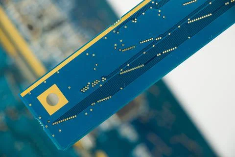Electronic motherboard, isometric processor, and microchip 스톡 사진