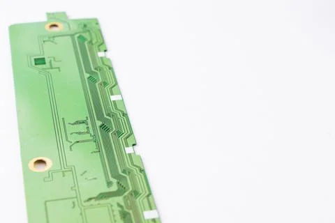 Electronic motherboard, isometric processor microchip 写真素材