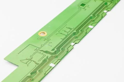 Electronic motherboard, isometric processor microchip 写真素材