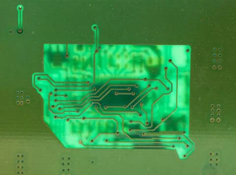 Electronic motherboard, isometric processor microchip 스톡 사진