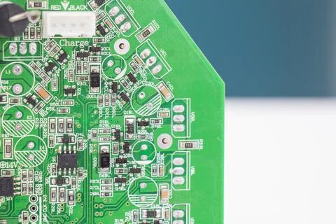 Electronic motherboard, isometric processor 스톡 사진