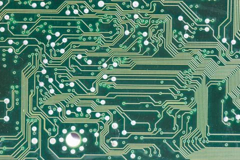 Electronic motherboard, isometric processor 写真素材