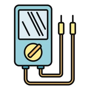 Electronic multimeter tool measuring electrical parameters イラスト素材