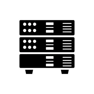 Electronic Network Equipment Server Stack Icon イラスト素材