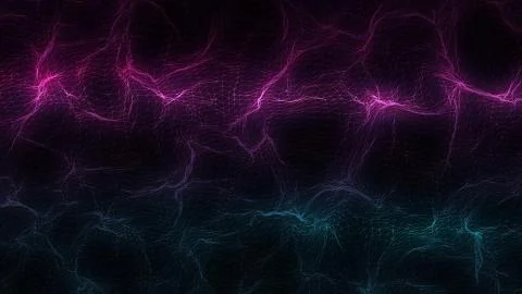 Electronic Neural Network - Abstract Motion Background. Flying across a neuron 스톡 일러스트