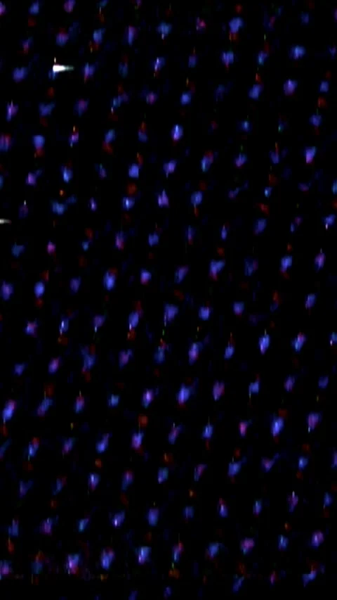 Electronic noise, and static distortion from an old TV set on vertical screen 스톡 동영상 296759205