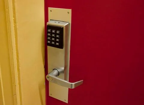 Electronic number keypad Stock Photos