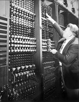 Electronic Numerical Integrator And Computer, Aberdeen, Maryland, USA Stock Photos