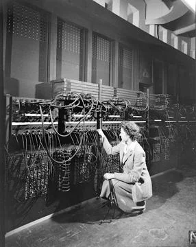 Electronic Numerical Integrator And Computer, Aberdeen, Maryland, USA Stock Photos