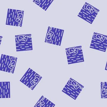Electronic ocean water e waste pollution glyph seamless pattern 스톡 일러스트