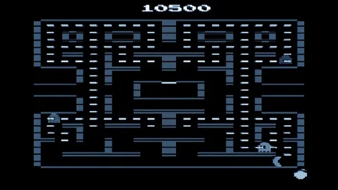 Electronic Pacman Game Stock Footage 74650083
