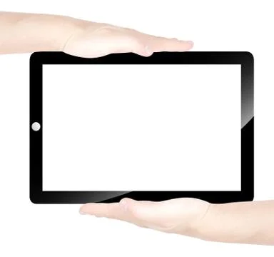 Electronic pad screen Stock Photos