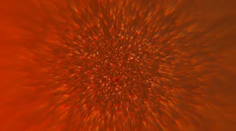 Electronic Particles Swirl - Background - Deep Amber 库存影片 12547381