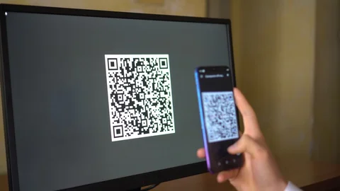 Electronic pass with QR code for leaving home during quarantine isolation Stock Footage 129902309