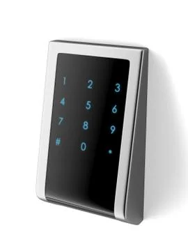 Electronic password lock Illustrazione stock