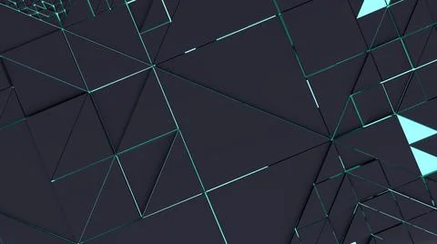 Electronic pattern technology with green neon light Stock Illustration