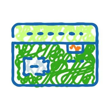 Electronic payment credit card machine icon concept Stock Illustration
