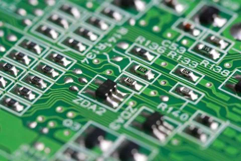 Electronic pcb background Stock Photos