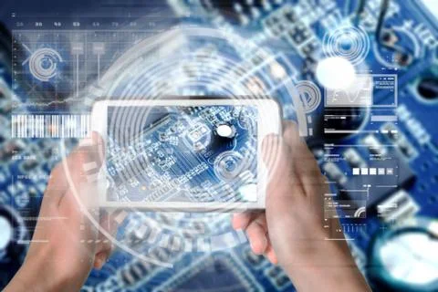 Electronic PCB Printed Circuit Board Stock Photos