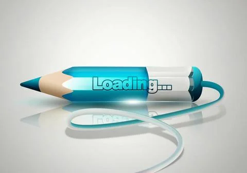Electronic pencil with loading process electronic pencil with loading proc... Stockfoto's