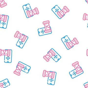 Electronic pet toy with remote control vector seamless pattern Stock Illustration