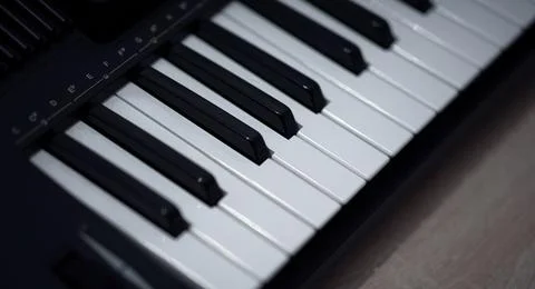 Electronic piano keyboard Stock Photos