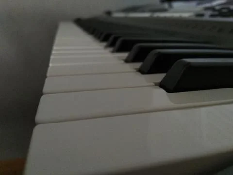 Electronic piano keys Stock Photos