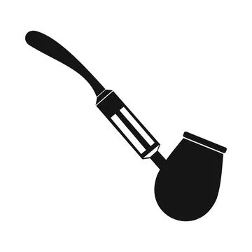 Electronic pipe icon, simple style Stock Illustration