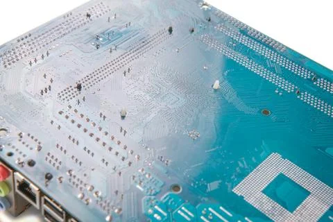 Electronic plate of the processor Foto stock