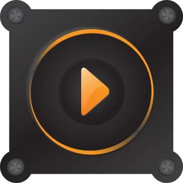 Electronic play button Stock Illustration