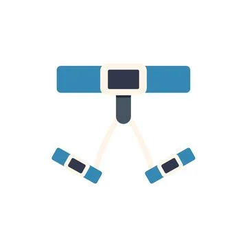 Electronic posture corrector device promoting healthy back position Stock Illustration