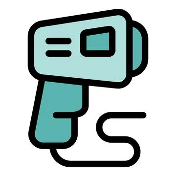 Electronic price scanner reading barcode in a store checkout イラスト素材