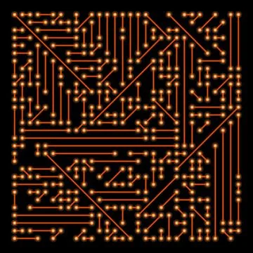 Electronic Printed circuit board  background -  vector illustration 스톡 일러스트