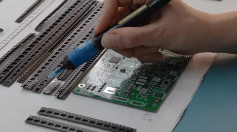 Electronic printed circuit Board 스톡 동영상 40538248