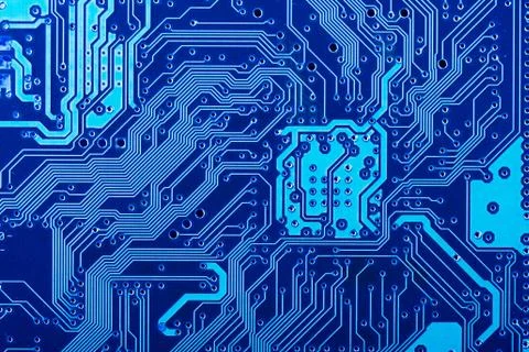 Electronic printed circuit board Stock Photos
