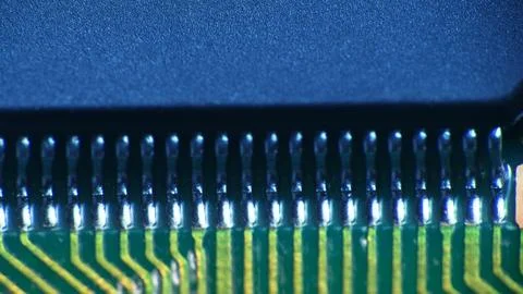 Electronic printer control Board ultra macro Stock Photos