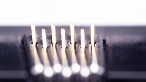 Electronic printer control Board ultra macro Stock Photos