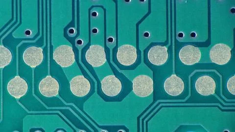 Electronic printer control Board ultra macro Foto stock