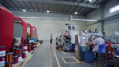 Electronic product production line,china 動画素材 130936638