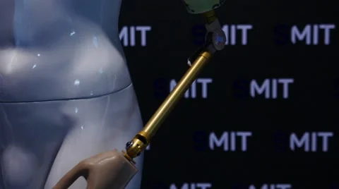 Electronic prosthetic arm concept. Shot in 4K ,ultra-high definition, UHD 库存影片 63008806
