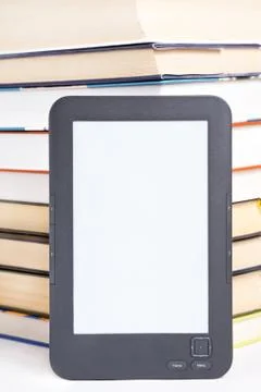 Electronic reader of books Stock Photos